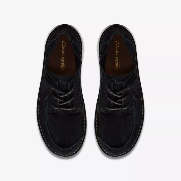clarks Colehill Seam Black suede